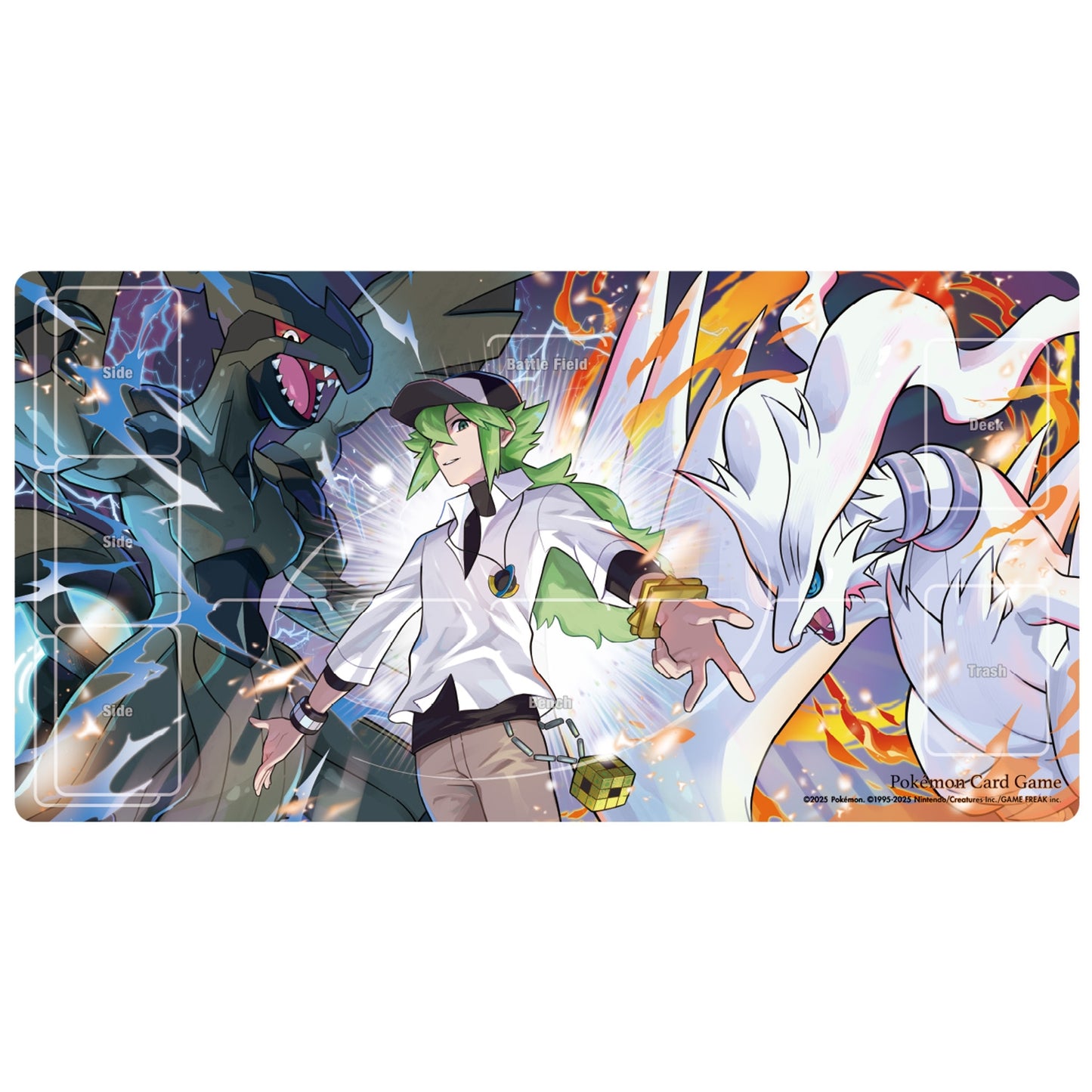 Pokémon TCG Rubber Playmat - N & Reshiram & Zekrom