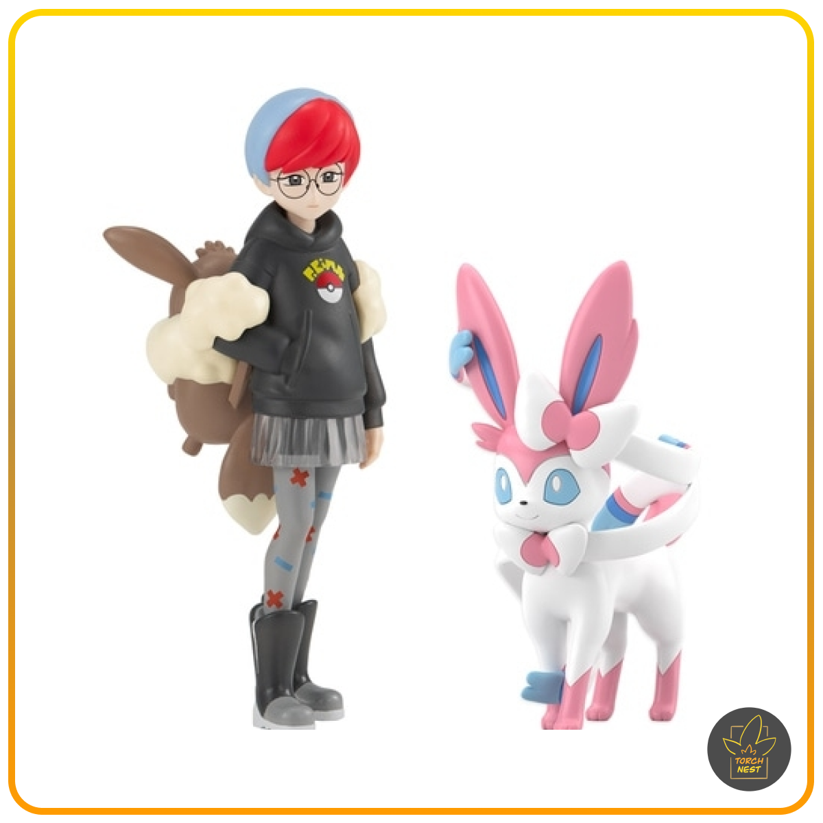 Pokemon Scale World Paldea Region Penny and Sylveon Set