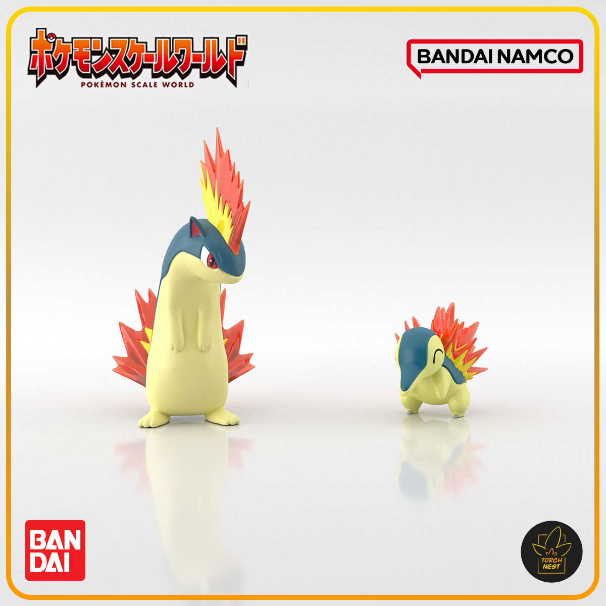Pokemon Scale World 12 Johto Region Cyndaquil and Quilava