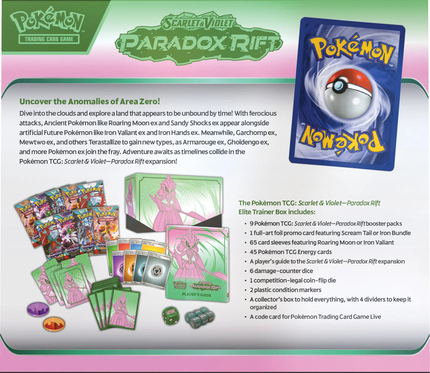 Pokémon TCG: Scarlet & Violet - Paradox Rift Elite Trainer Box (Iron Valiant)