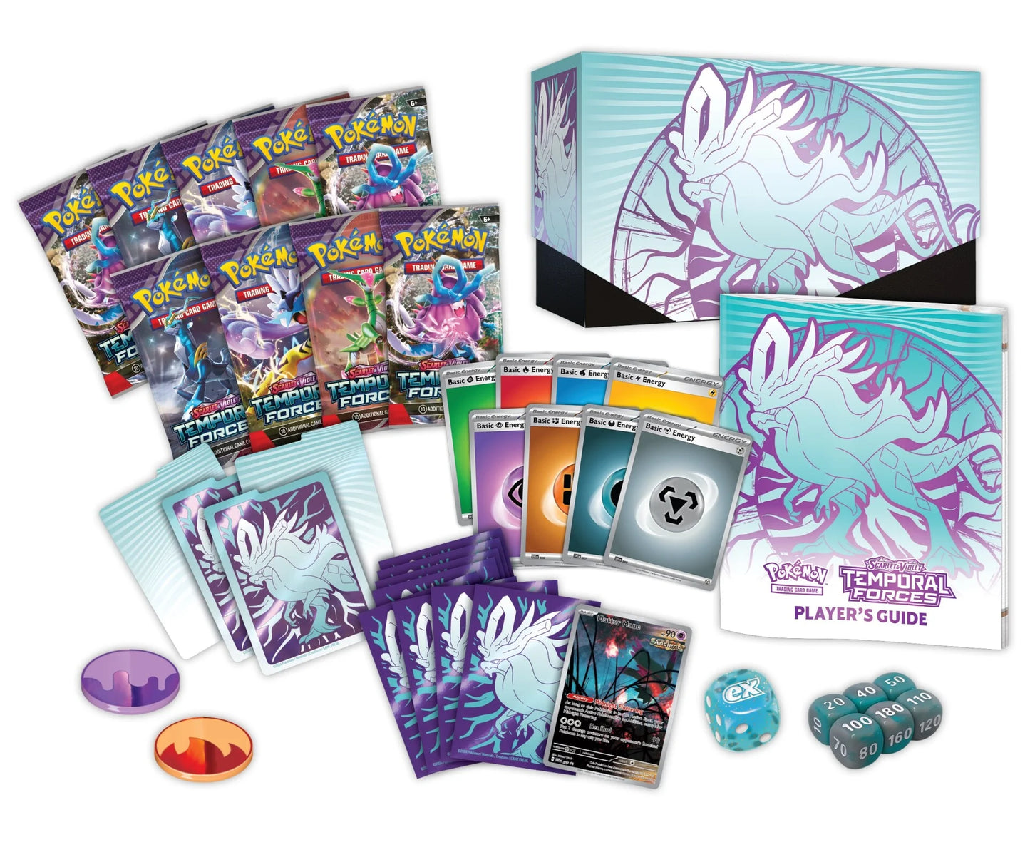 Pokémon TCG: Scarlet & Violet - Temporal Forces Elite Trainer Box (Walking Wake)
