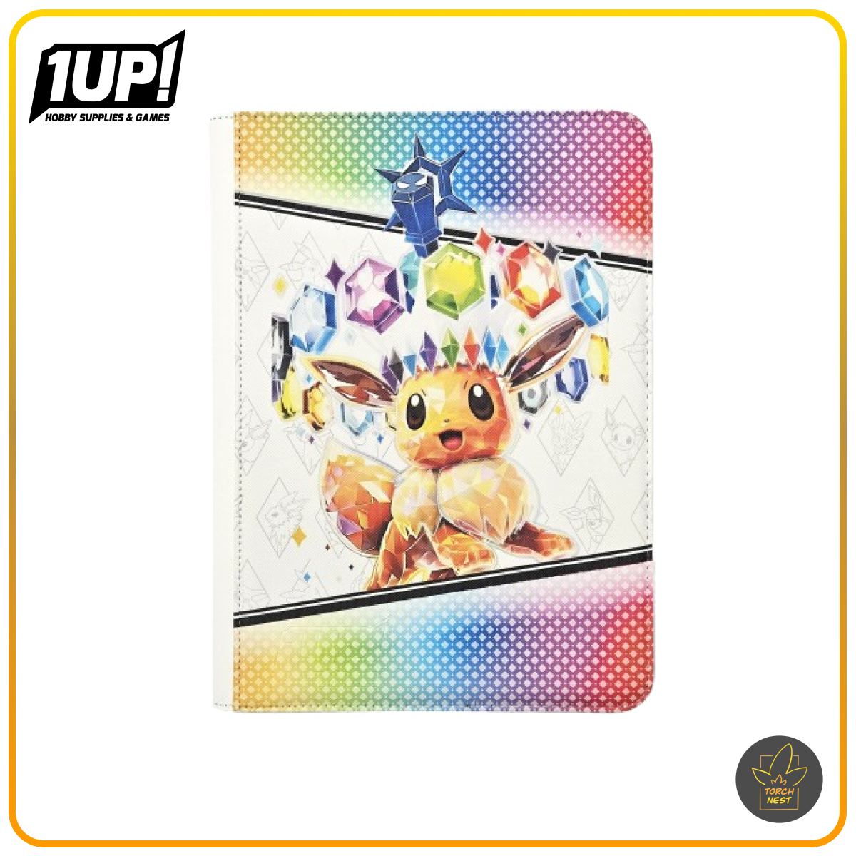 1UP! Prismatic Evolutions 9 Pocket Zipper Binder