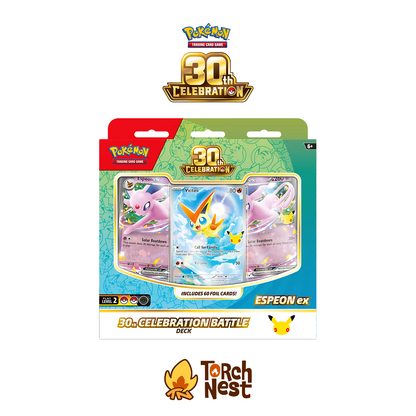 [PRE-ORDER] Pokémon TCG: 30th Celebration Espeon ex & Umbreon ex Battle Decks