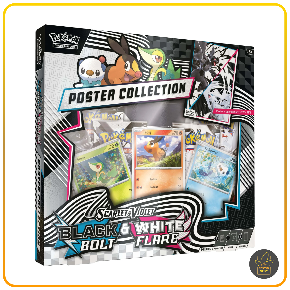 [PRE-ORDER] Pokemon TCG: Scarlet & Violet - Black Bolt & White Flare Poster Collection