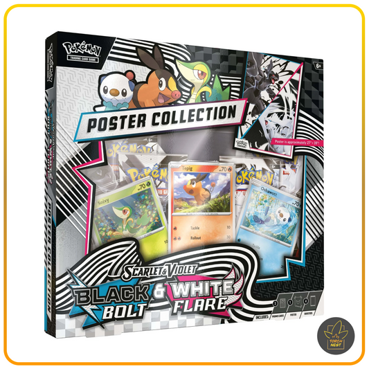[PRE-ORDER] Pokemon TCG: Scarlet & Violet - Black Bolt & White Flare Poster Collection