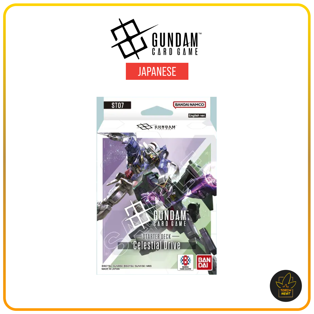 [PRE-ORDER] [JP] Gundam Card Game Starter Deck Celestial Drive [ST07]