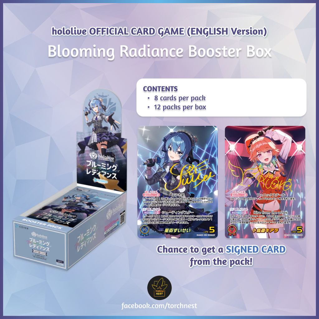 blooming radiance booster box hololive OFFICIAL CARD GAME may be subjected to some import restrictions hololive OFFICIAL CARD GAME TCG: