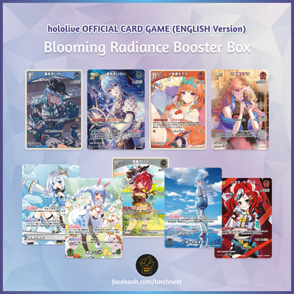 blooming radiance booster box english hololive OFFICIAL CARD GAME from fans of hololive to avid trading card gamers can enjoy this game. BLOOMING RADIANCE (English) hololive OFFICIAL