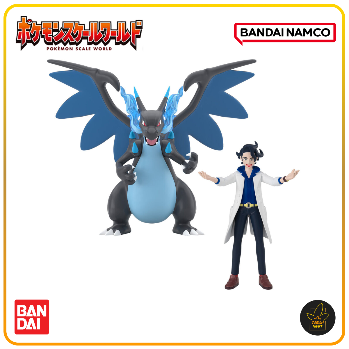 [PRE-ORDER] Pokemon Scale World Kalos Region Professor Augustine Sycamore & Mega Charizard X