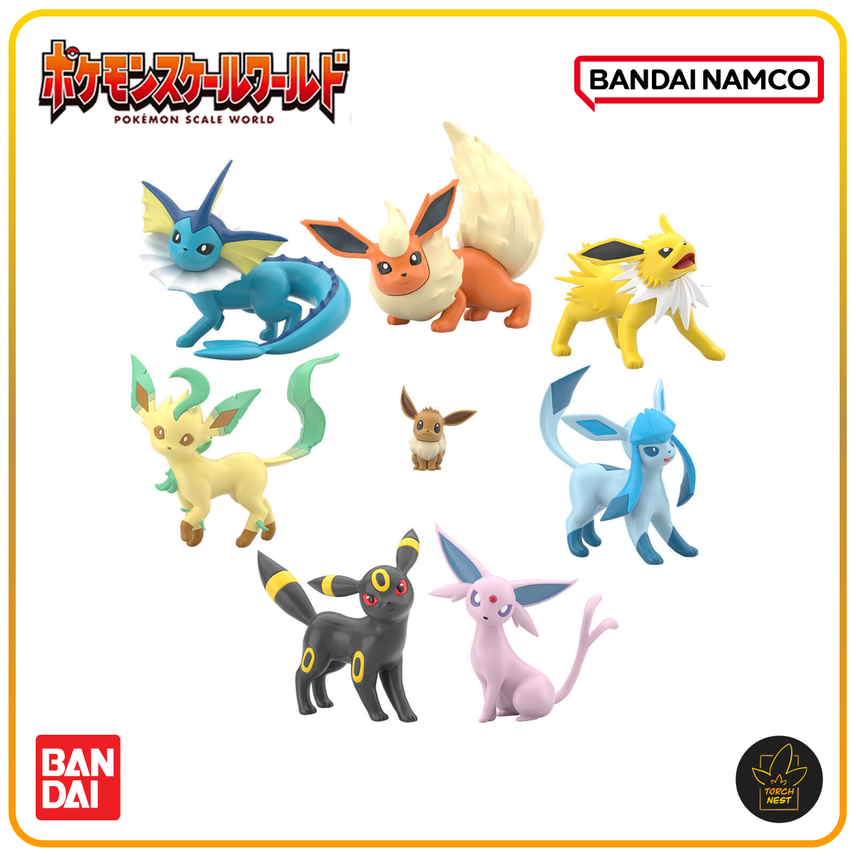 Pokemon Scale World Paldea Region Eevee Evolution Set