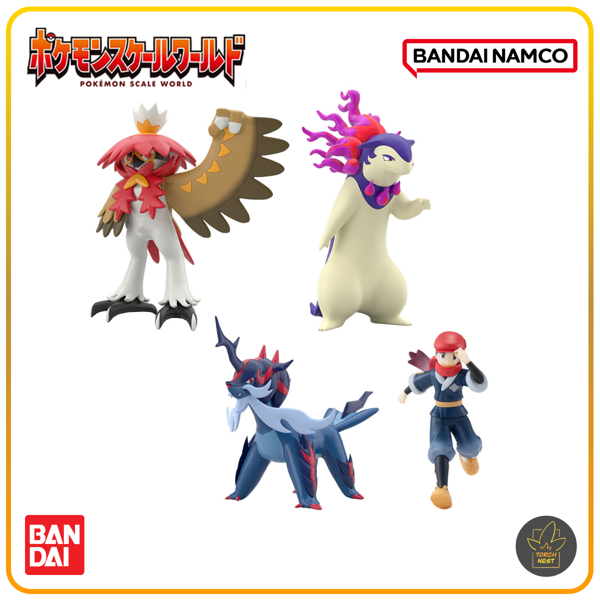 [PRE-ORDER] Pokémon Scale World Hisui Region Rei & Hisuian Typhlosion & Hisuian Samurott & Hisuian Decidueye