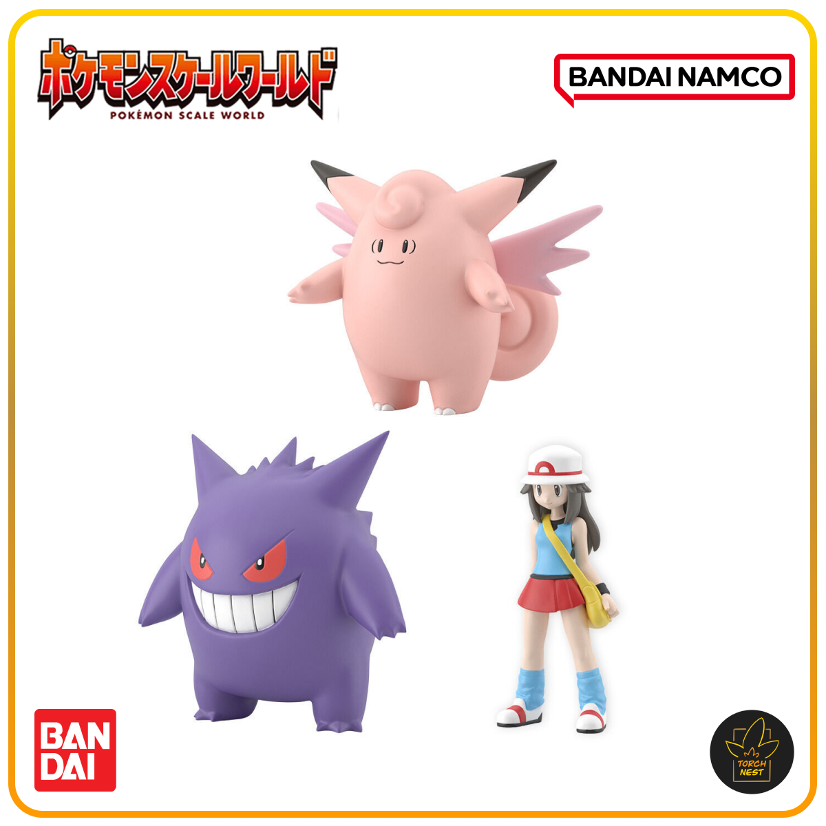 [PRE-ORDER] Pokemon Scale World Kanto Region Leaf & Clefable & Gengar