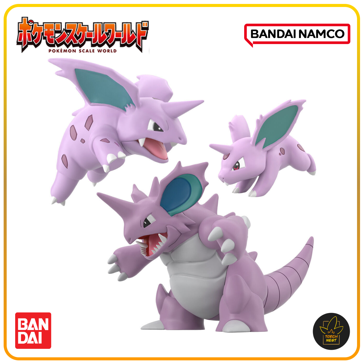 [PRE-ORDER] Pokemon Scale World Kanto Region Nidoran (Male) & Nidorino & Nidoking
