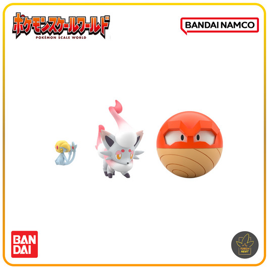 Pokémon Scale World Hisui Region Uxie & Hisuian Zorua & Hisuian Voltorb