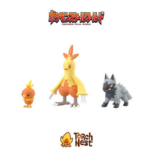 [PRE-ORDER] Pokemon Scale World Hoenn Region Torchic & Combusken & Poochyena