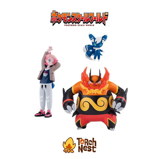 [PRE-ORDER] Pokemon Scale World Lumiose City Urbain & Emboar & Meowstic (Male)