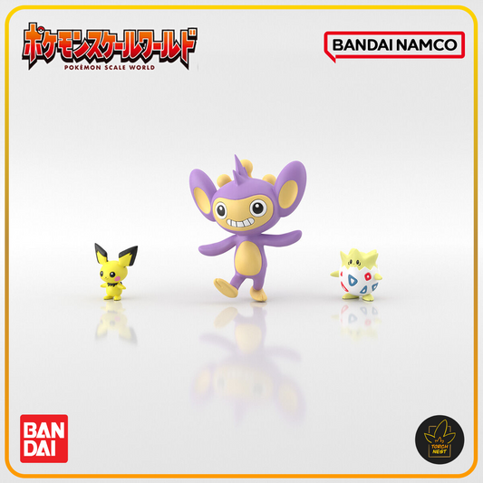 Pokemon Scale World 10 Johto Region Pichu and Togepi and Aipom