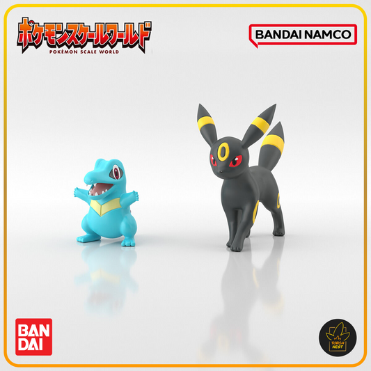 Pokemon Scale World 13 Johto Region Totodile and Umbreon