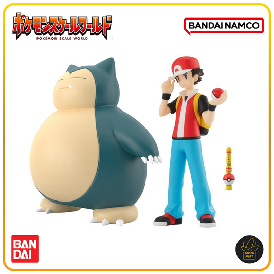 [PRE-ORDER]  Pokemon Scale World Kanto Region Red and Snorlax Figure Set
