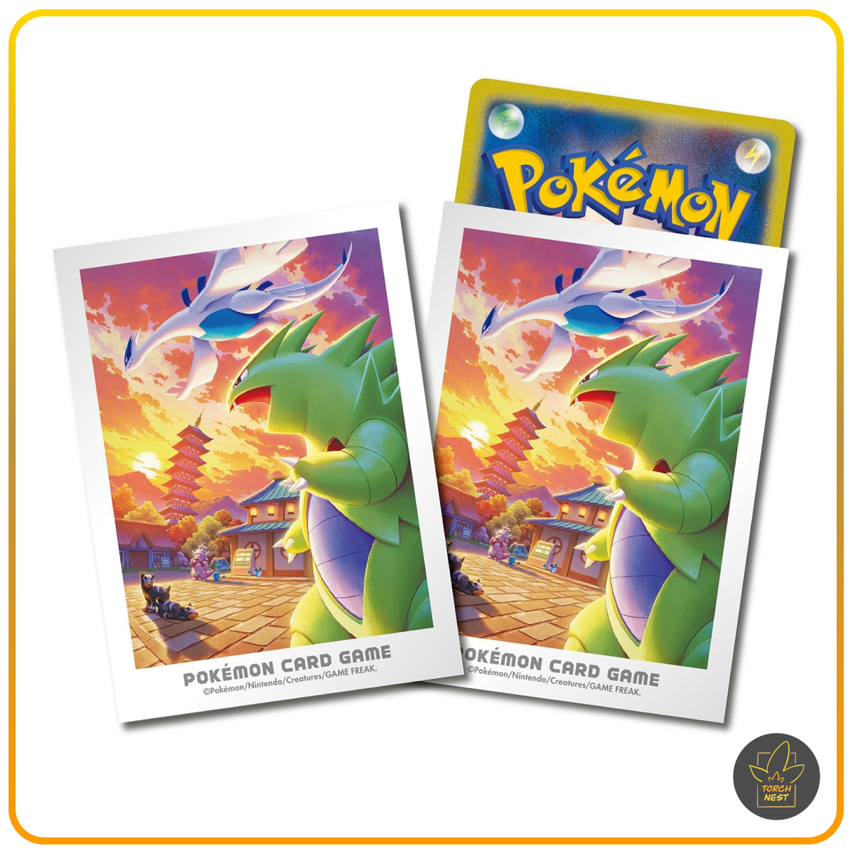 Pokemon TCG Card Sleeves - Johto Adventure - Lugia and Tyranitar