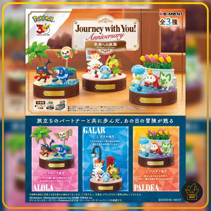 [PRE-ORDER] Re-Ment Pokémon Journey With You! Anniversary: The Road to Tomorrow Complete Set (Gen 7, 8, 9)