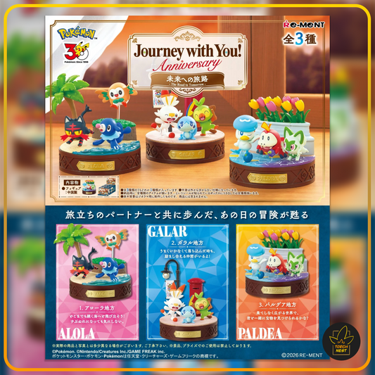 [PRE-ORDER] Re-Ment Pokémon Journey With You! Anniversary: The Road to Tomorrow Complete Set (Gen 7, 8, 9)